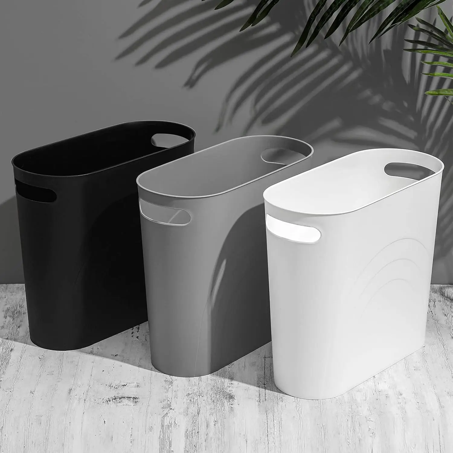 Slim Narrow Trash Can Trash Can Applicable Space: Suitable for small spaces, such as unused narrow spaces under tables, kitchen cabinets, bathroom cabinets, under-stage, under sinks, or beside closets. bedroom, office, study room, living room, meeting room, kitchen, apartments, dorm rooms, condos, cabins, campers, and RVs