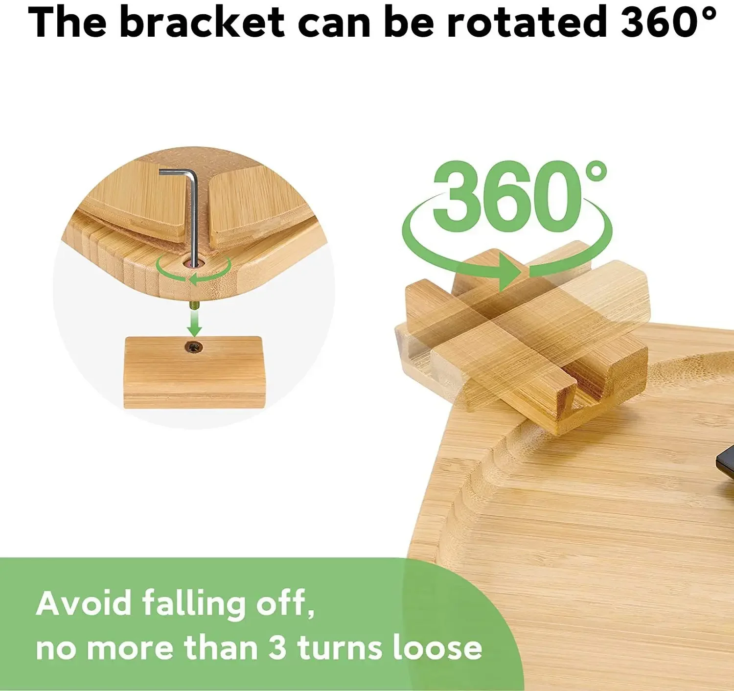 Sofa Armrest Tray Bamboo With Mobile Phone Holder Sofa Armrest Tray Bamboo With Mobile Phone Holder