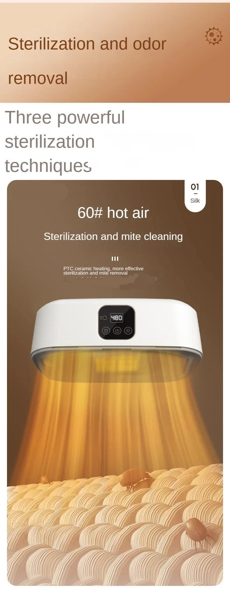Smart Portable Home Clothes Folding Dryer Multifunctional Clothes Care Garment Steamer Dryer LED Screen with Remote Control