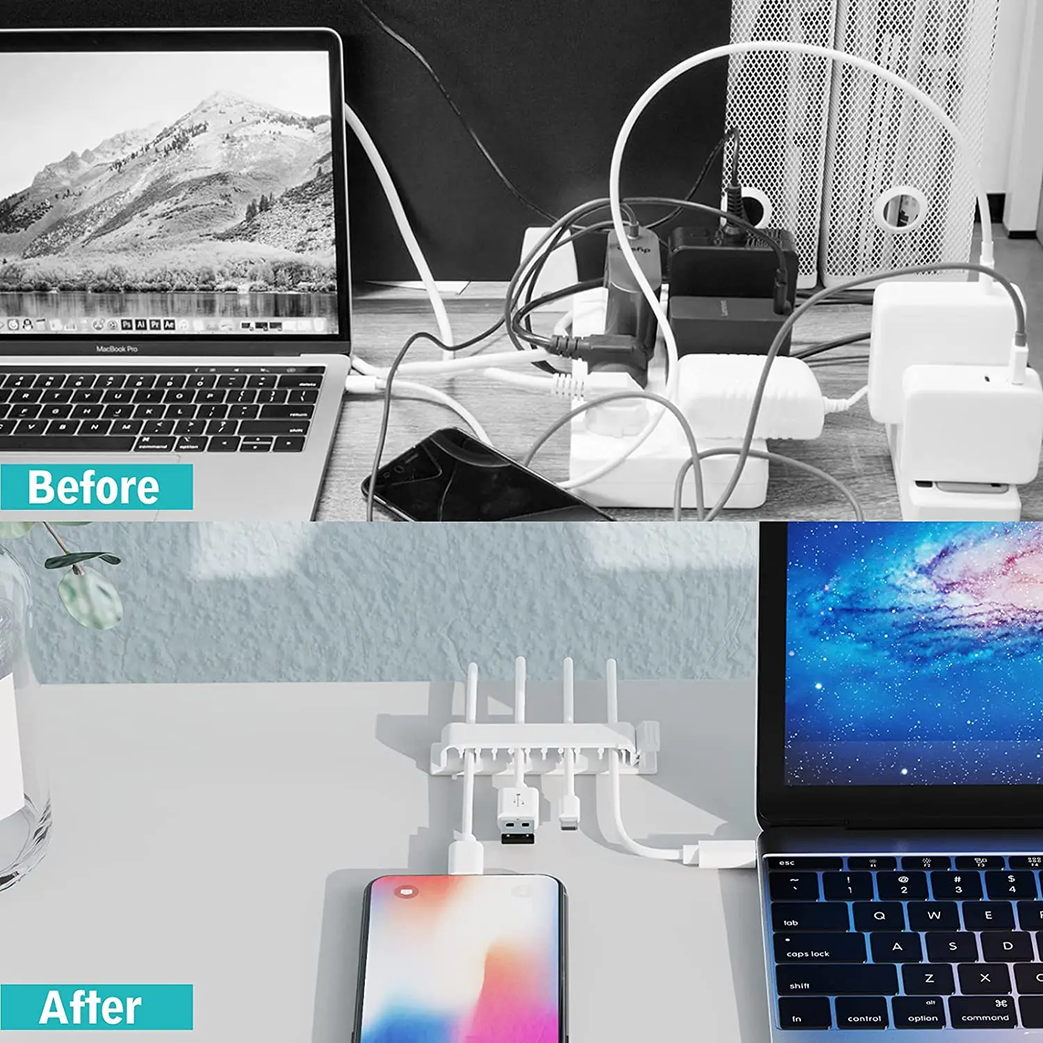 Cable Organizer Cord Management Wire Holder Flexible USB Cable Winder Tidy Silicone Clips For Mouse Keyboard Earphone Protector Cable Organizer Cord Management Wire Holder Flexible USB Cable Winder Tidy Silicone Clips For Mouse Keyboard Earphone Protector