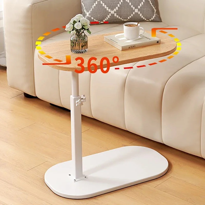 Couch side tv tray table 360 degree swivel