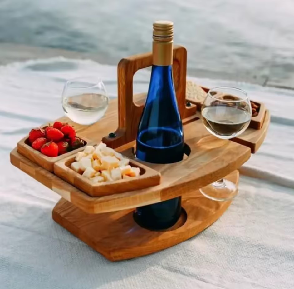 Portable Wooden Picnic Table tray