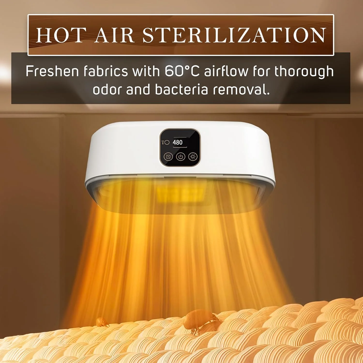 portable clothes dryer for odor and bacterial removal