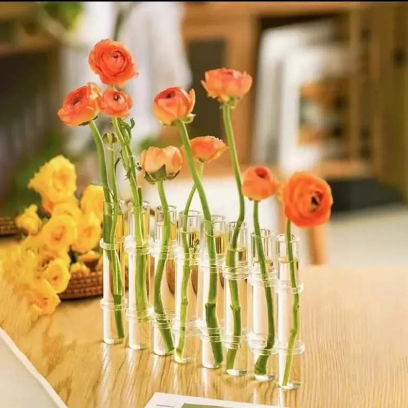 Bud vase Hinged tube flower vase