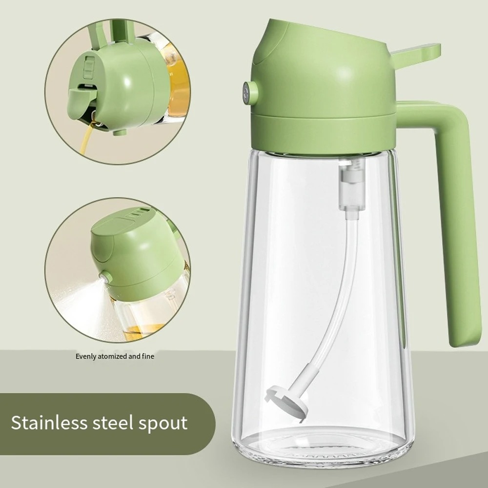 oil sprayer bottle with stainless steel spout