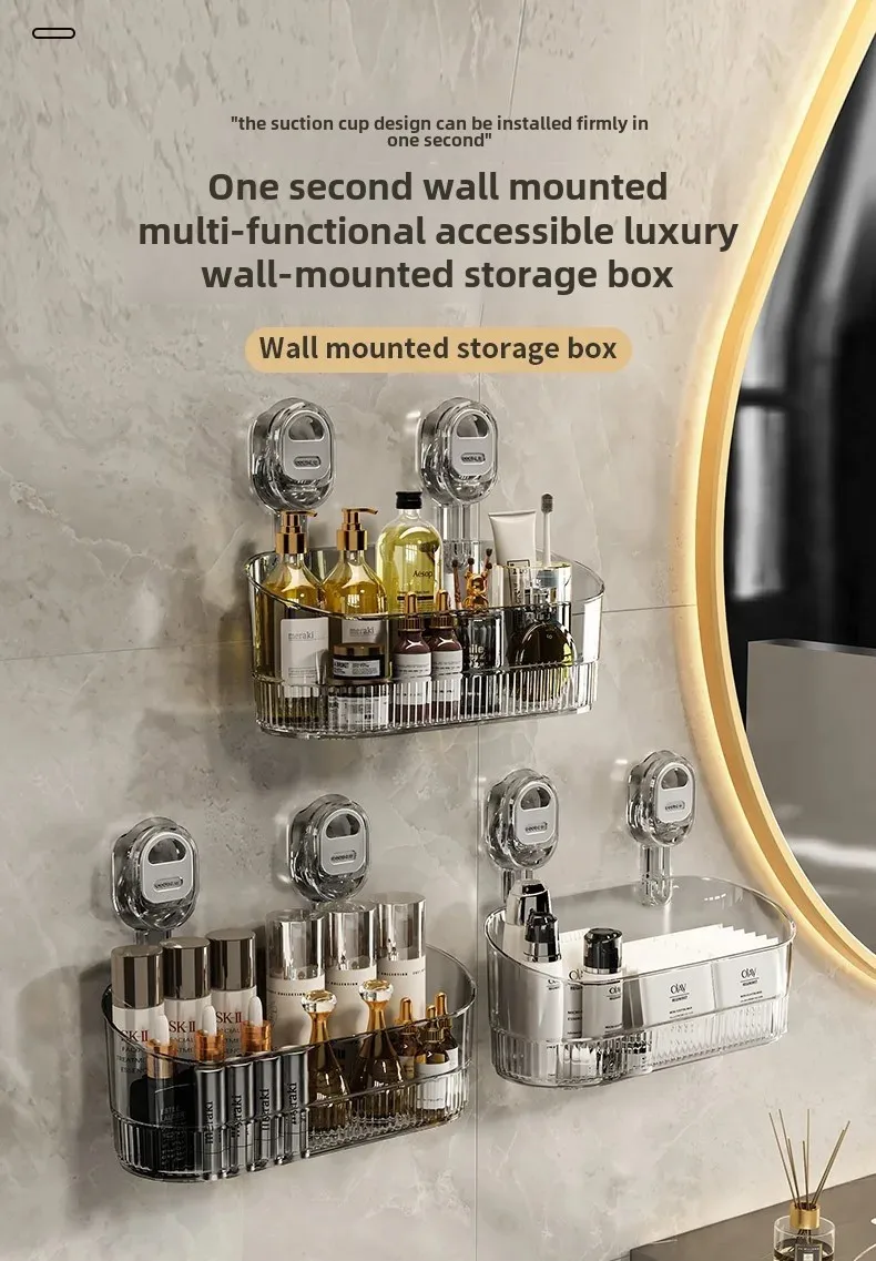 shower caddy suction snap on no drilling