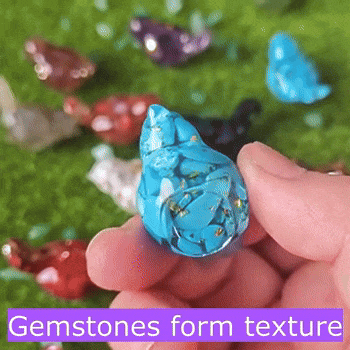 Miniature Gemstone birds bird home decor